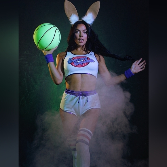 NEW Forplay Bunny Squad Baller Space Jam Costume Lola Bunny Basketball M/L - Picture 5 of 5